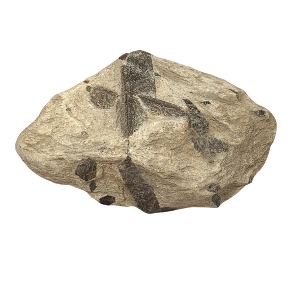 Natural Unfiled Staurolite Fairy Cross Display Specimen 1 Lb 6.7 Oz - Picture 1 of 8